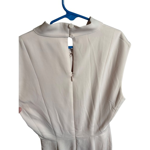 Club Monaco SleevelessTwist Neck Dress Pink Rose Size 2 Career Classy Minimalist - Picture 7 of 8